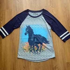 Mudd girls horse shirt size 16